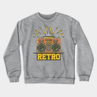 Retro Boombox Crewneck Sweatshirt